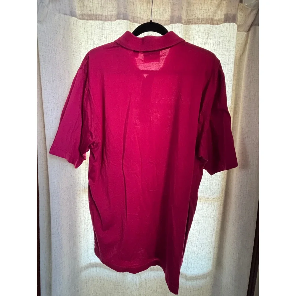 Amen Corner Masters Golf Polo Shirt Mens Large Red Pima Cotton Short Sleeve - Picture 10 of 12